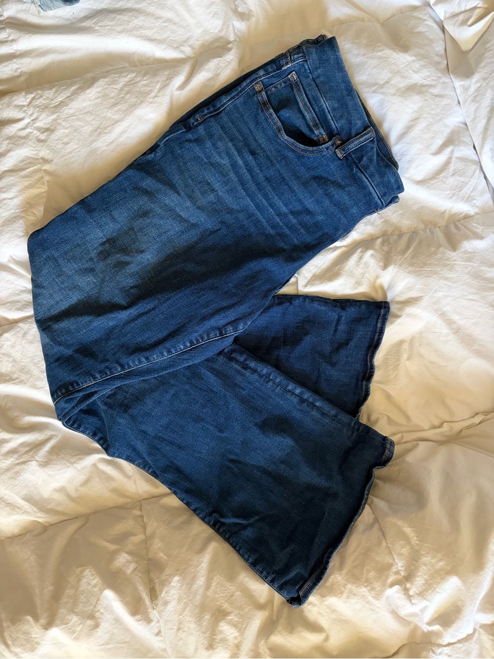 American Eagle Outfitters Dark Wash Kick Boot Curvy Jeans